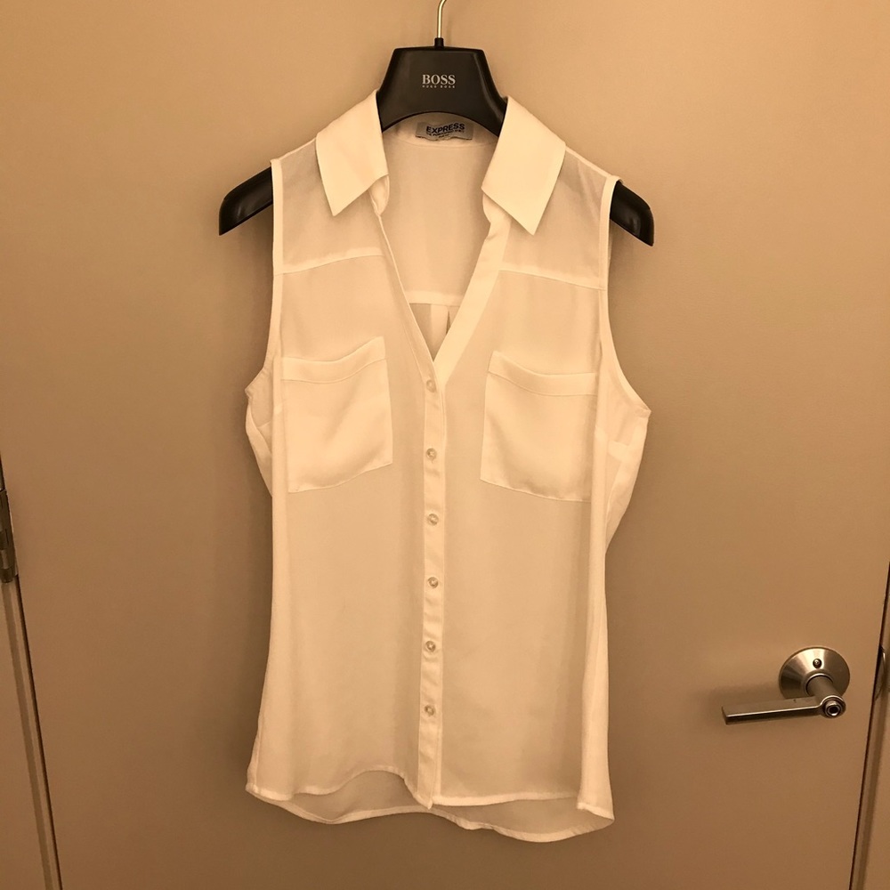 Express white blouse XS